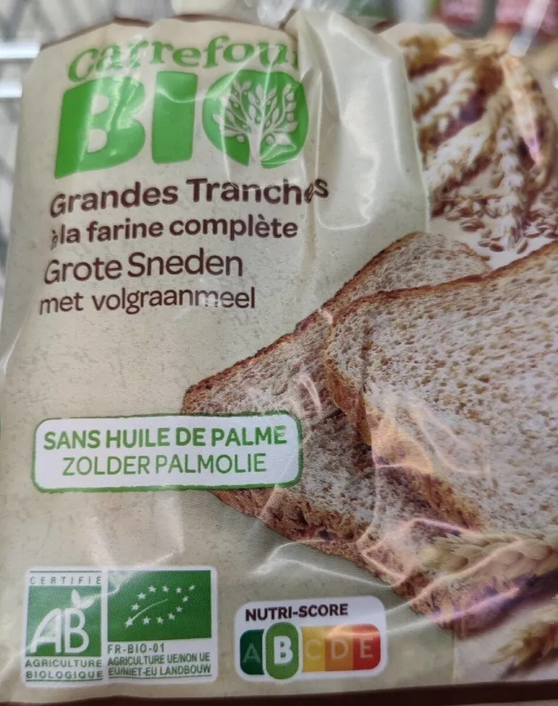 Grandes tranches à la farine complète