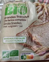 Grandes tranches à la farine complète