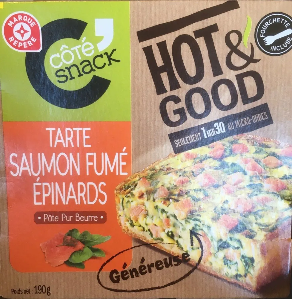 Tarte saumon fumé epinards