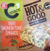 Tarte saumon fumé epinards