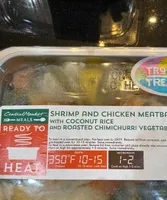 Shrimp and Chicken meatballs with coconut rice