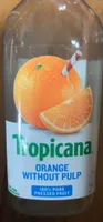 Tropicana orange without pulp