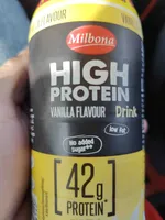 High protein vanilla flavour drink