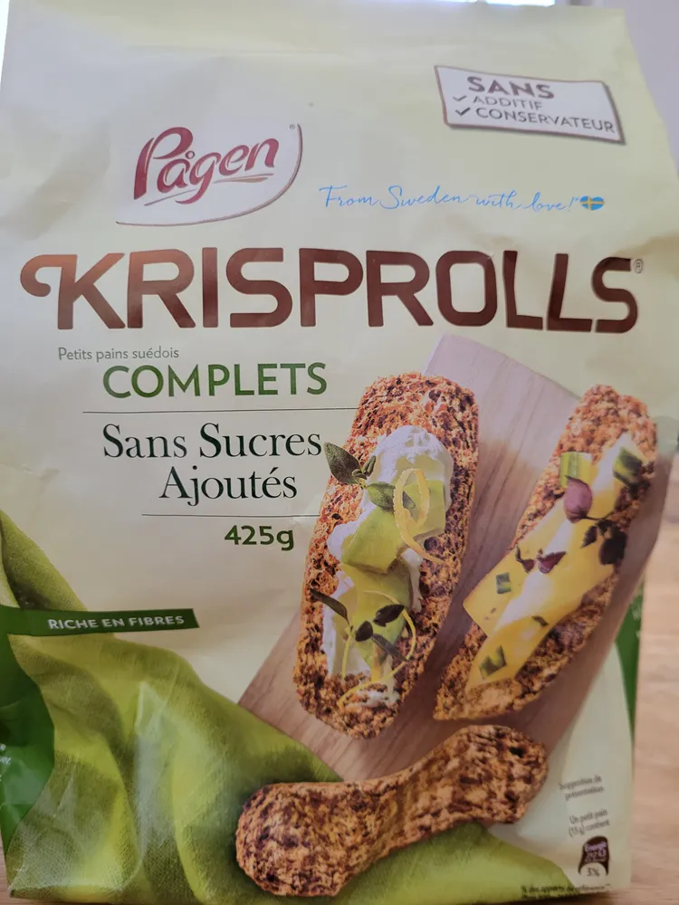 KRISPROLLS Complets Sans sucres ajoutés