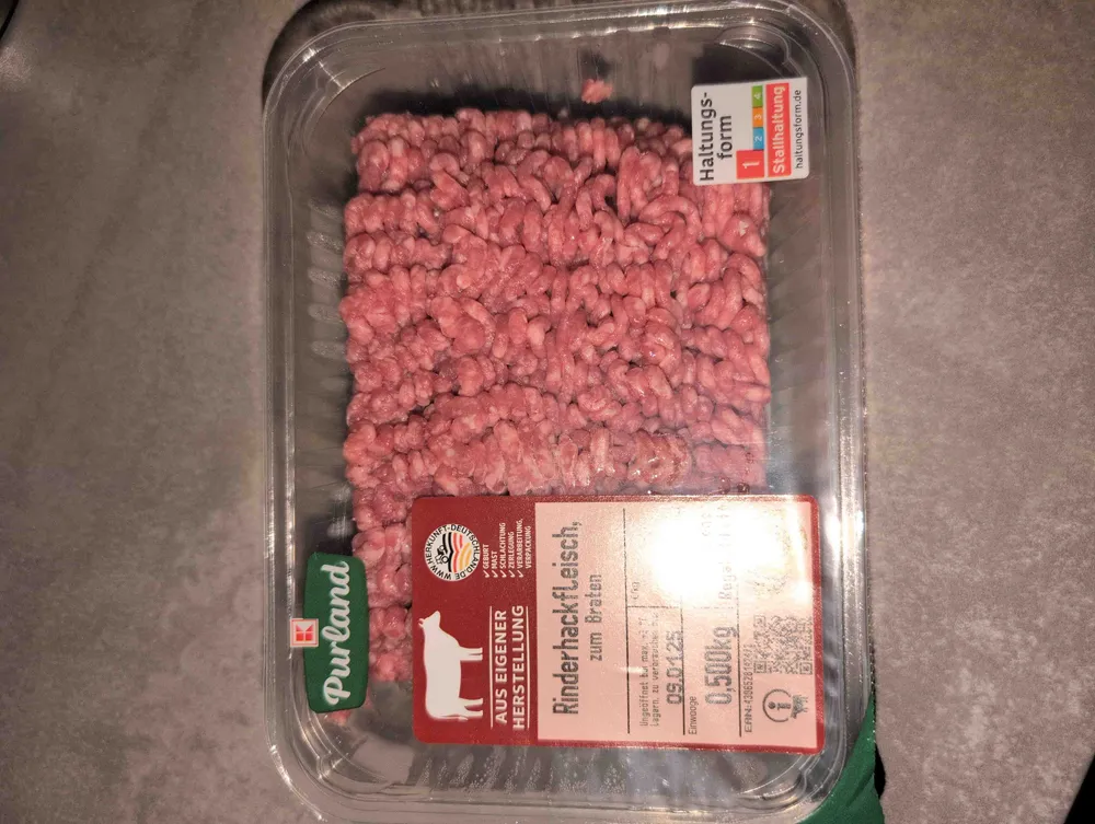 Rinderhackfleisch zum Braten