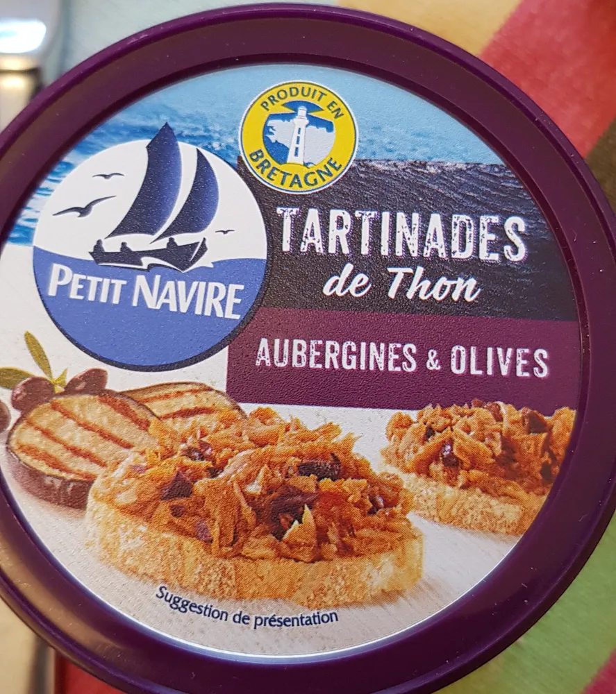 tartinades de thon aubergones et olives