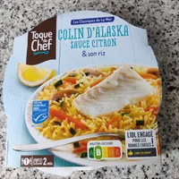 Colin d'Alaska sauce citron et son riz