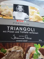triangoli mit Pilzen und Trüffelöl verfeinert