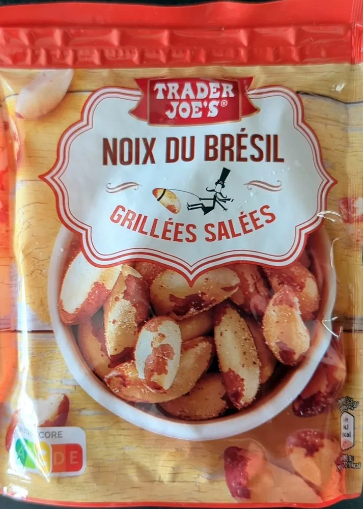 Noix du Brésil grillées salées