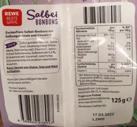 Rewe Beste Wahl Salbei Bonbons