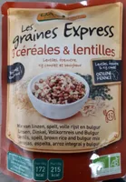 Les graines express, 3 céréales & lentilles