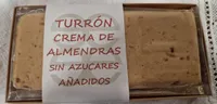 Turrones crema de almendras sin azúcares añadidos