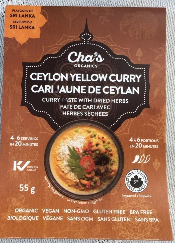Cari jaune de Ceylan