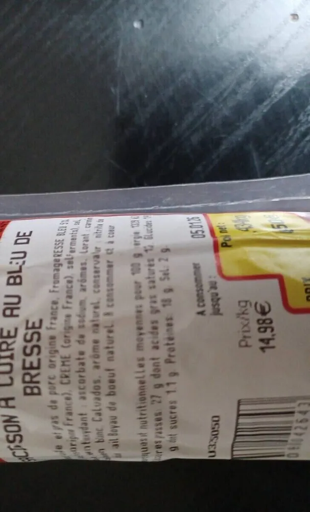 Saucisson à cuire