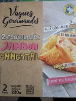 2 feuilletés jambon emmental