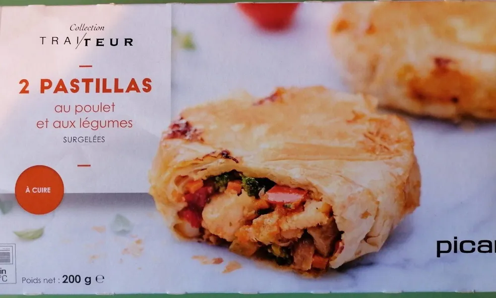 Pastillas au poulet et aux légumes