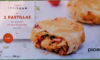 Pastillas au poulet et aux légumes