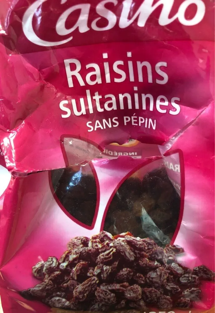 Raisins sultamines sans pépin
