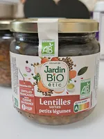 Lentilles vertes petits légumes