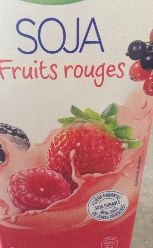 Soja fruits rouges