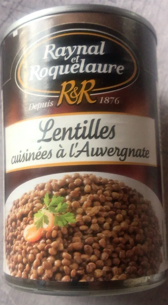 Lentilles cuisinées à l’Auvergnate
