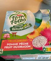 Pommes potes pêche -fruit du dragon