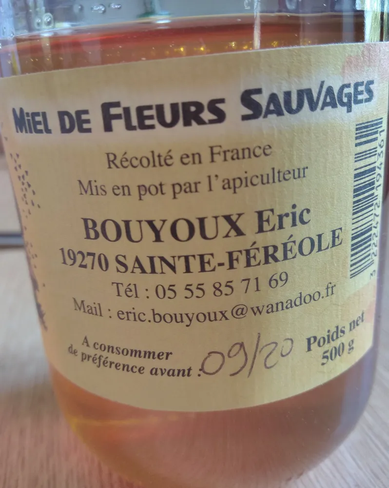 Miel de fleurs sauvages