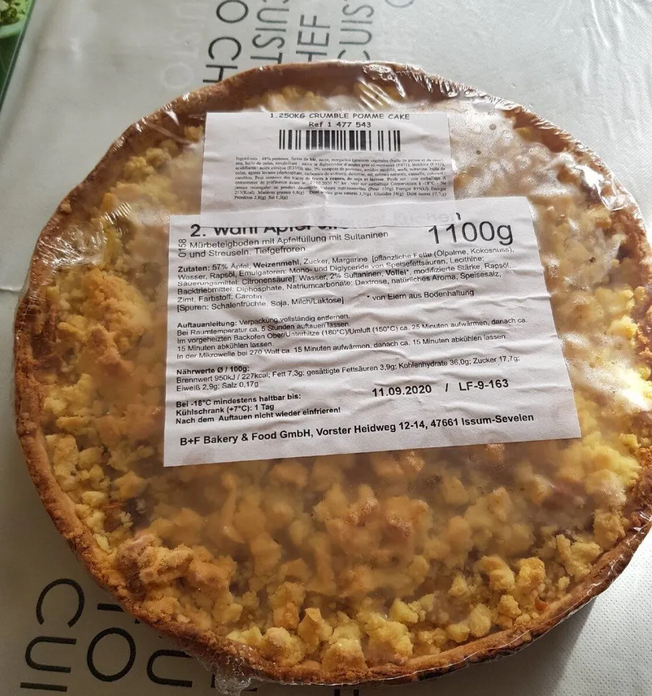Crumble pomme cake