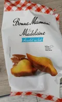 Madeleine au chocolat au lait
