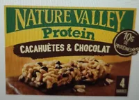 Barre céréales protéines cacahuètes et chocolat