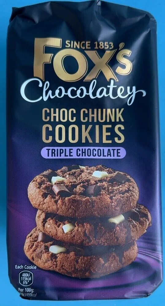 Triple chocokate cookies