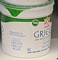 Yoghurt griego natural sin azúcar