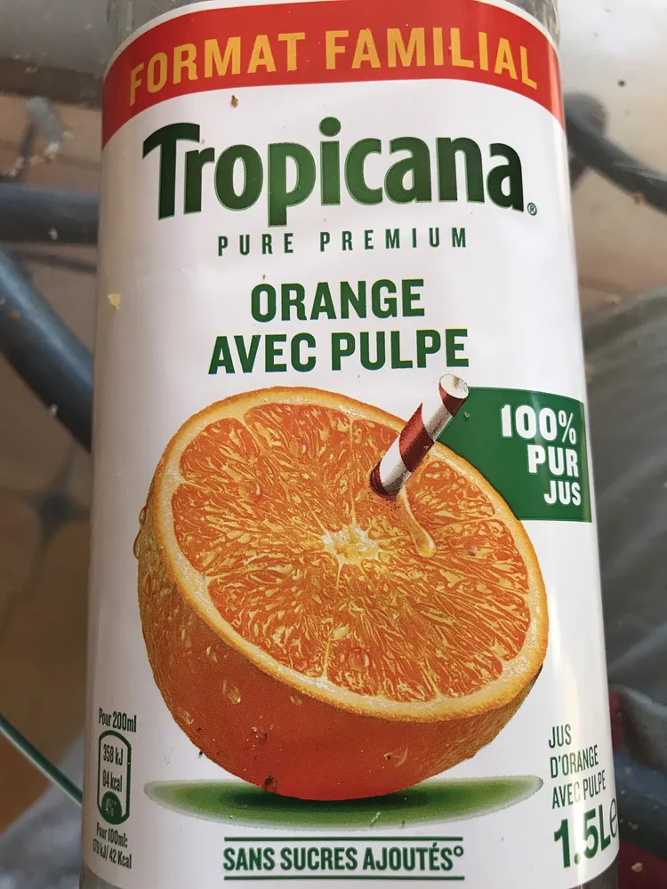Tropicana pure premium orange avec pulpe