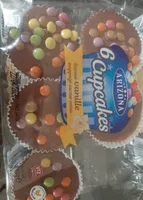 6 Cupcakes saveur vanille  nappage saveur cacao