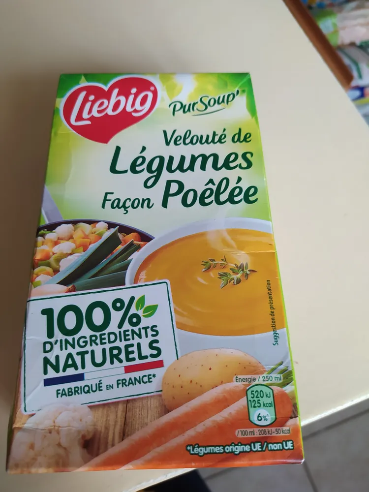 velouté de legumes façon poêlée