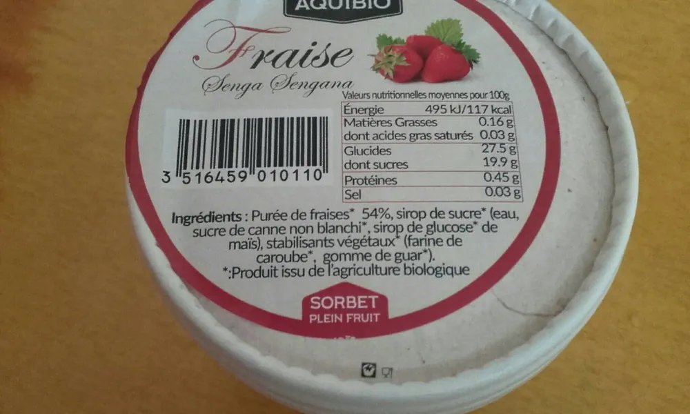Sorbet Fraise
