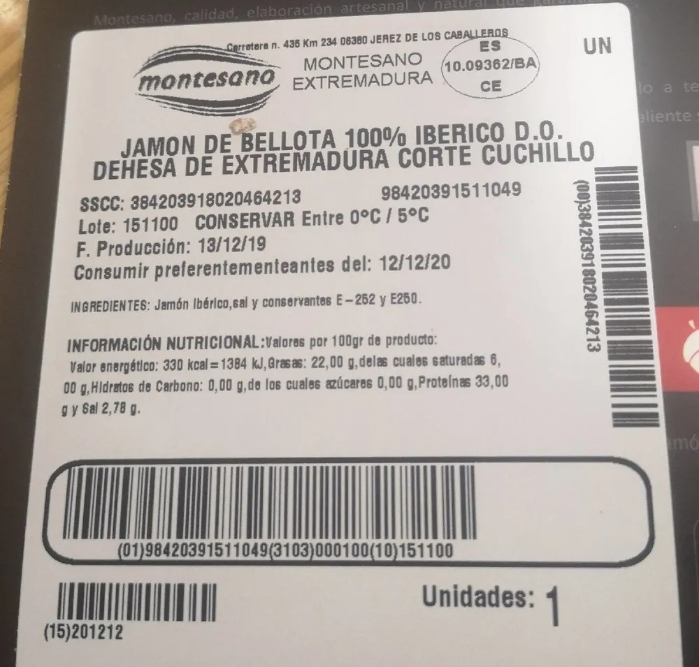 jamón bellota