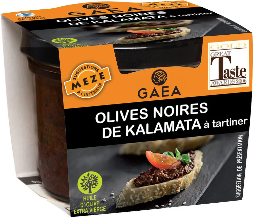 Olives noires Kalamata à tartiner GAEA