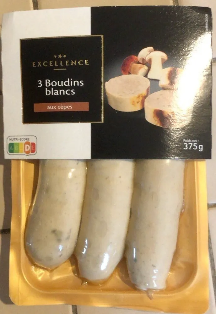 Boudin blanc aux cèpes