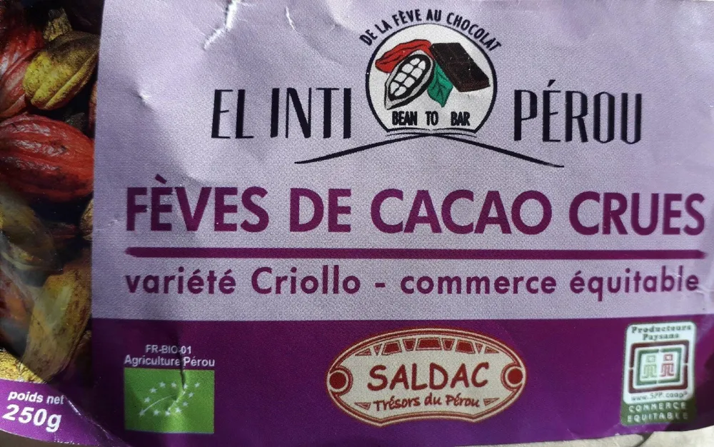 Fèves de cacao crues