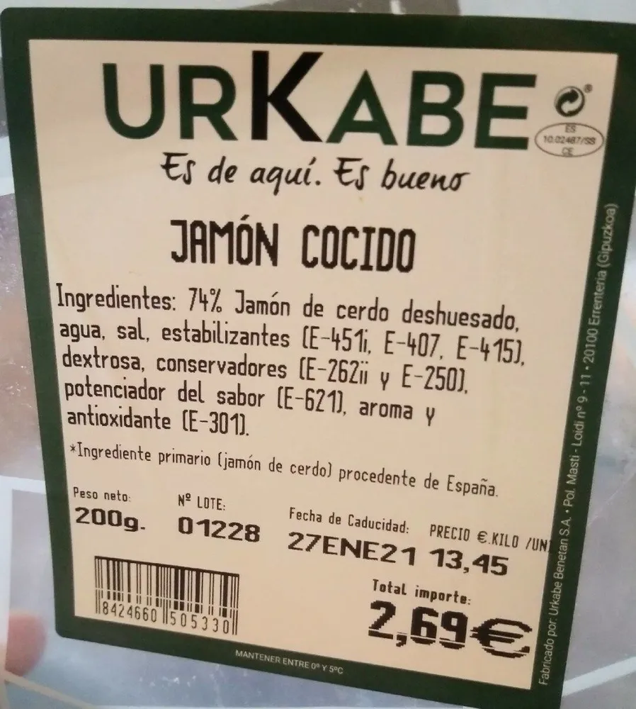 Jamón Cocido