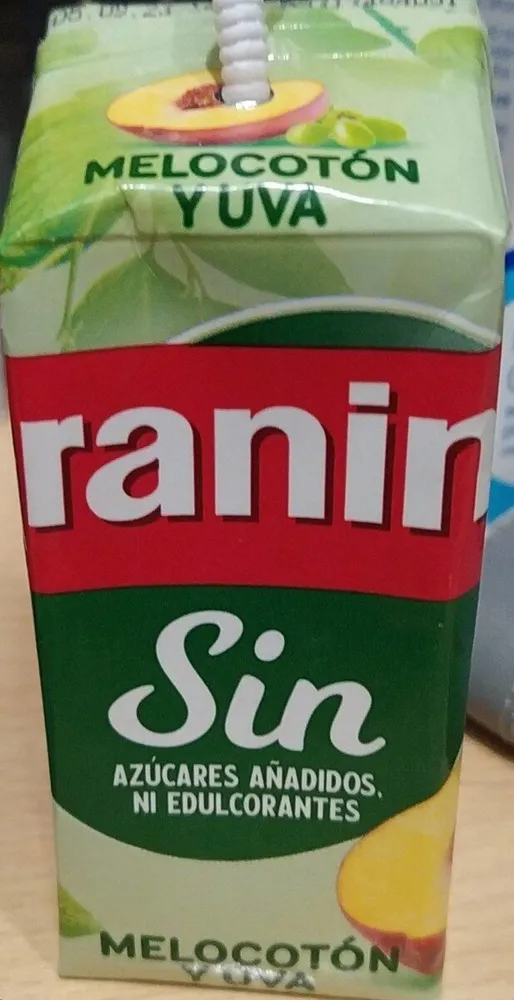 Zumo melocotón y uva