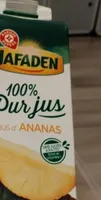 100% pur jus d'ananas