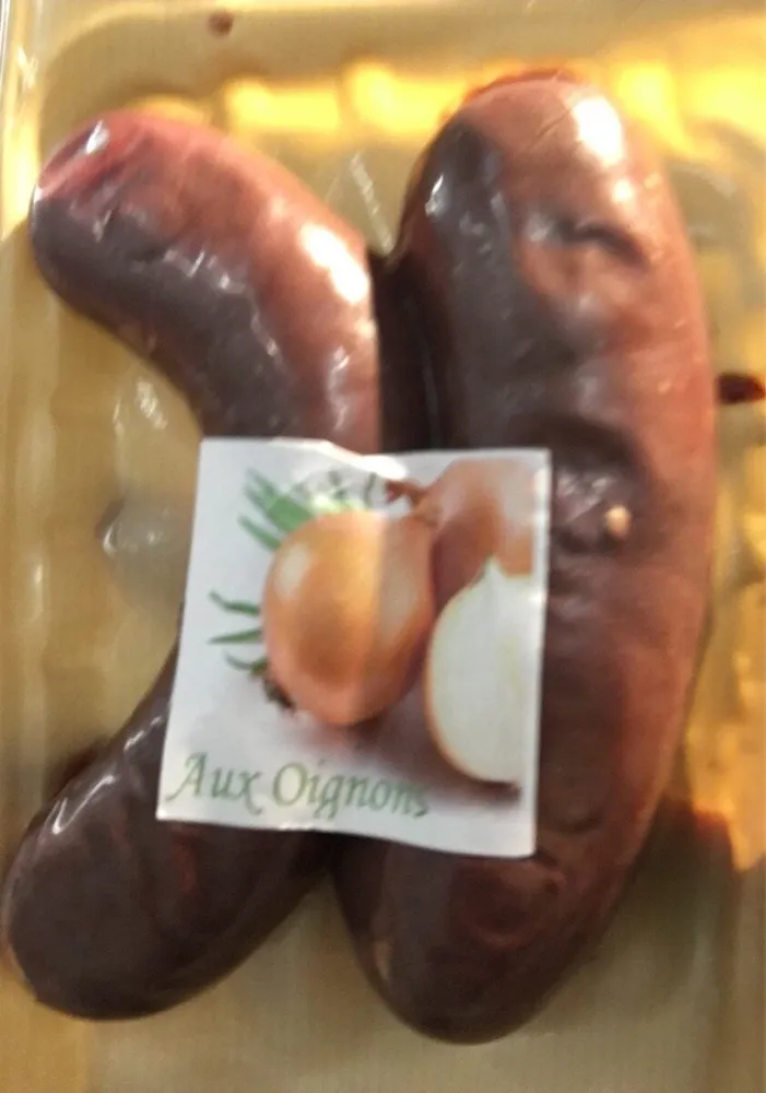 Boudin noir aux oignons Gueze