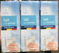 Lait sans lactose demi-écrémé