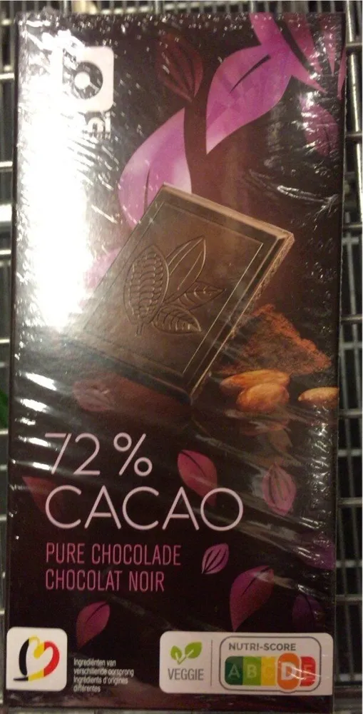 Pure chocolat noir 72%