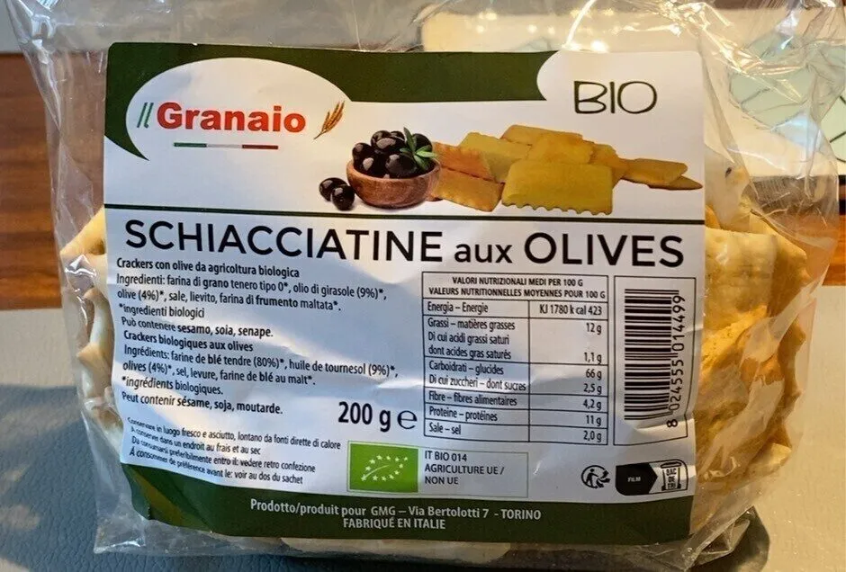 Schiacciatine aux olives