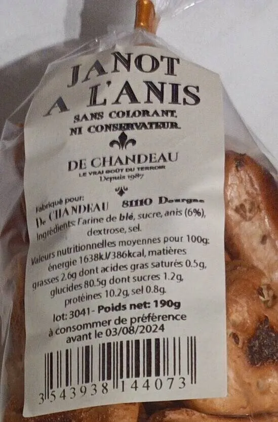 Janot à l'anis