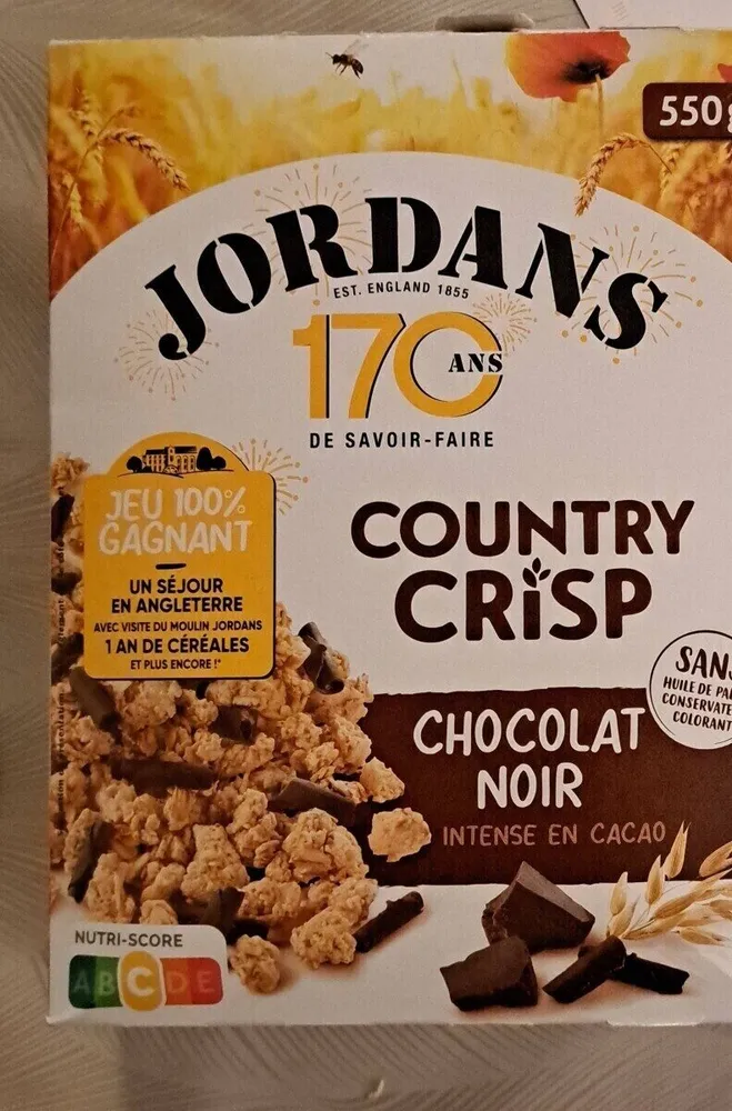 country crisp chocolat noir