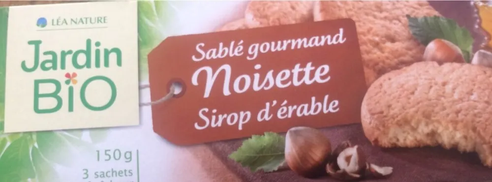 Sablé gourmand noisette